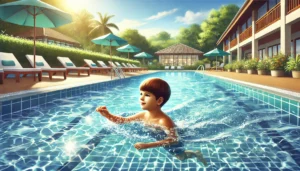 enfant piscine